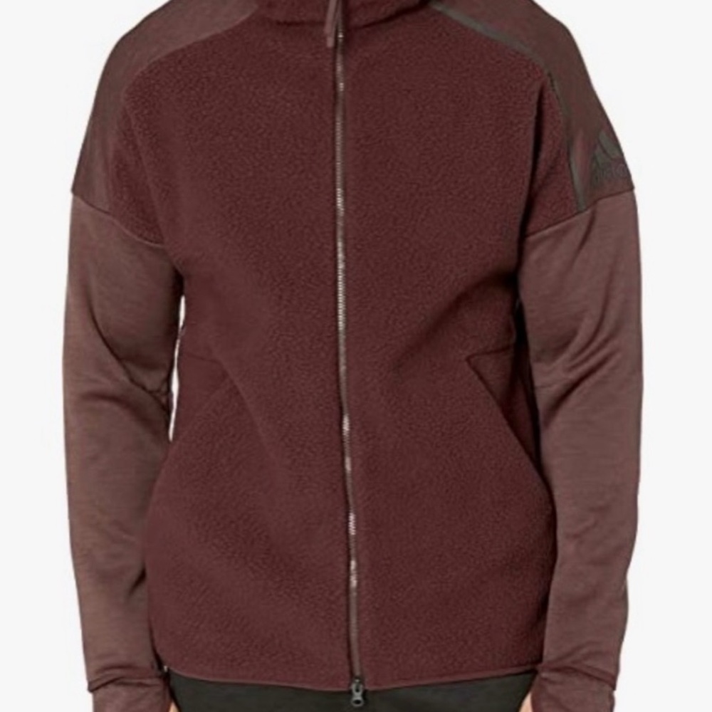 Adidas Maroon Full-Zip Jacket